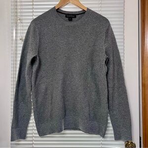 Banana Republic Classic Men's Gray Sweater, Organic Slub Cotton Size Small